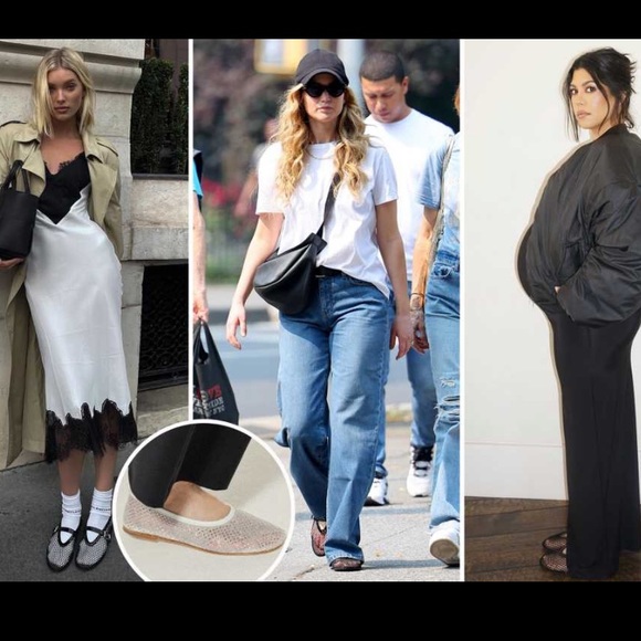 🎉Mesh ballet flats are a celebrity favorite this spring embrace the tren… - Picture 15 of 15